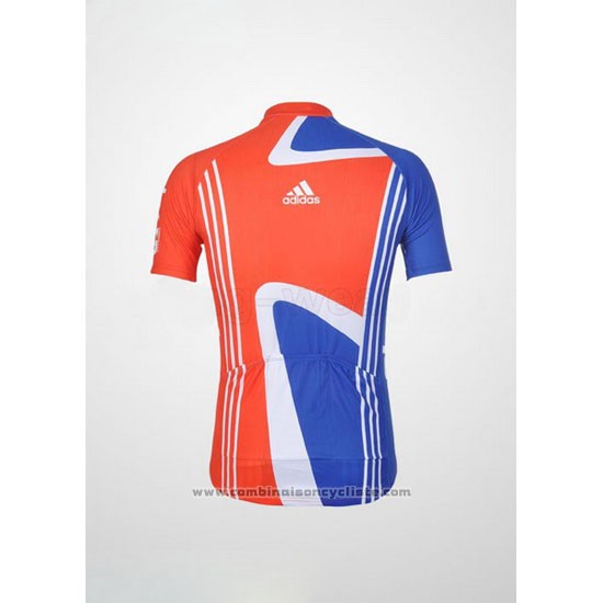 2012 Maillot Cyclisme Sky Champion Regno Unito Orange et Bleu Manches Courtes et Cuissard